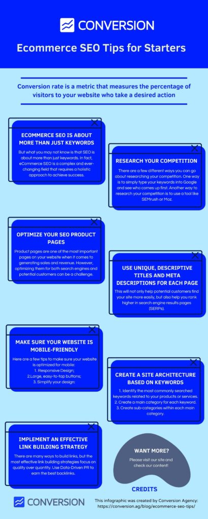 Infographic The 10 Best eCommerce SEO Tips